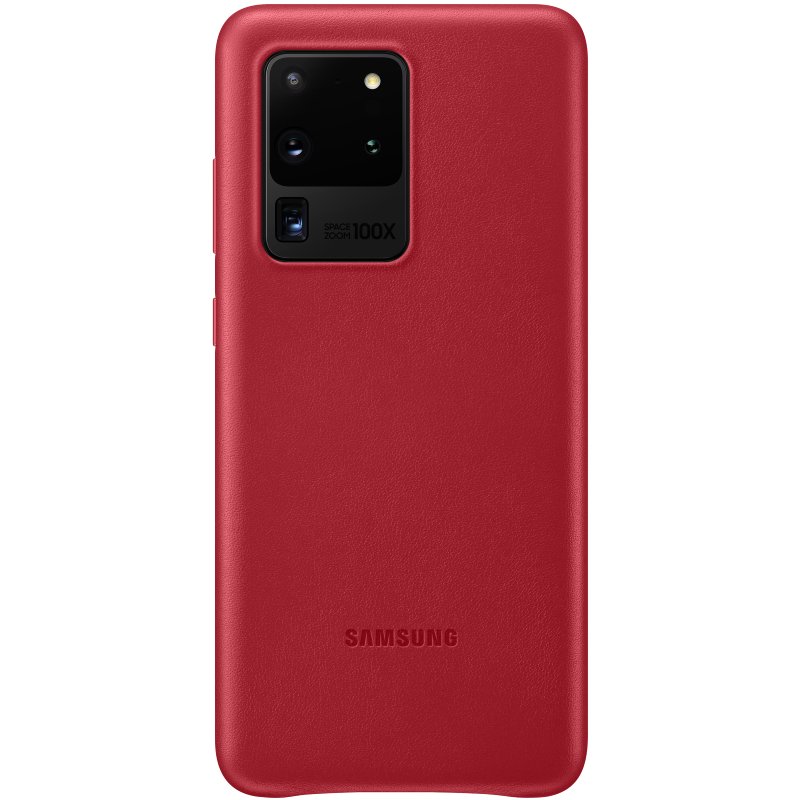 Чехол Leather Cover для Samsung Galaxy S20 Ultra EF-VG988LREGRU красный