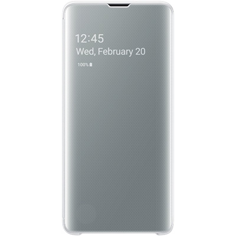 Чехол Samsung Clear View Cover для Galaxy S10 белый купить,NaN