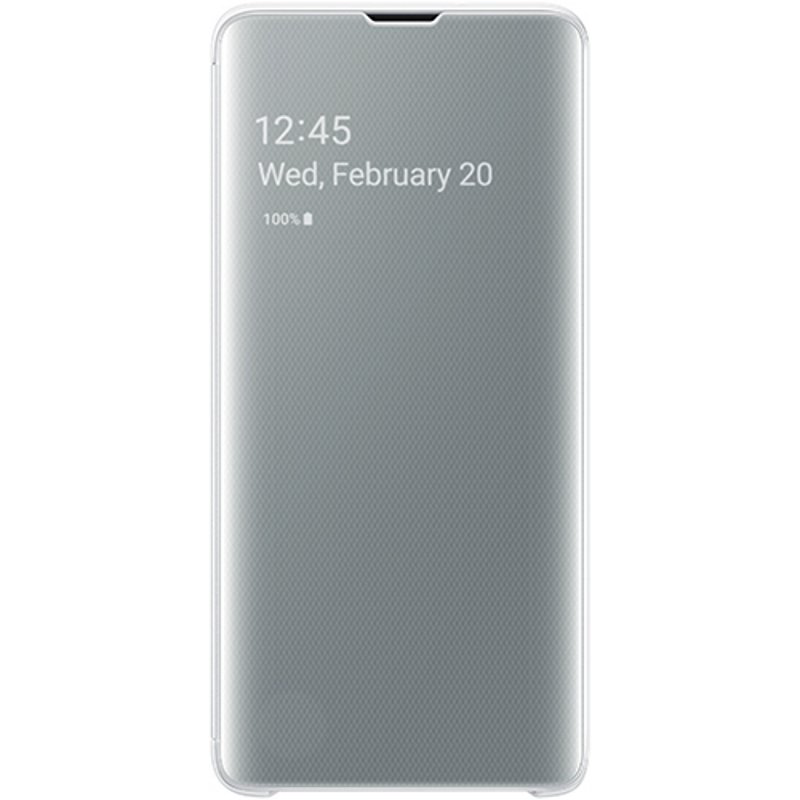 Чехол Samsung Clear View Cover для Galaxy S10 белый купить,NaN