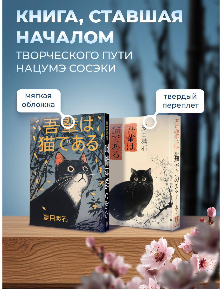 Книга Нацумэ Сосэки: Wagahai wa neko de aru  Ваш покорный слуга кот купить,NaN