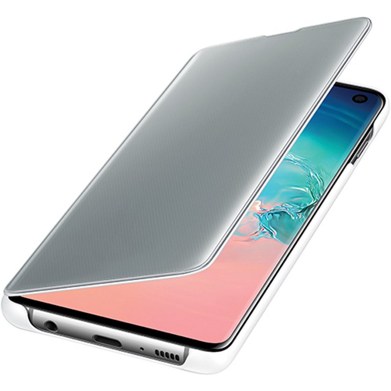 Чехол Samsung Clear View Cover для Galaxy S10 белый купить,NaN