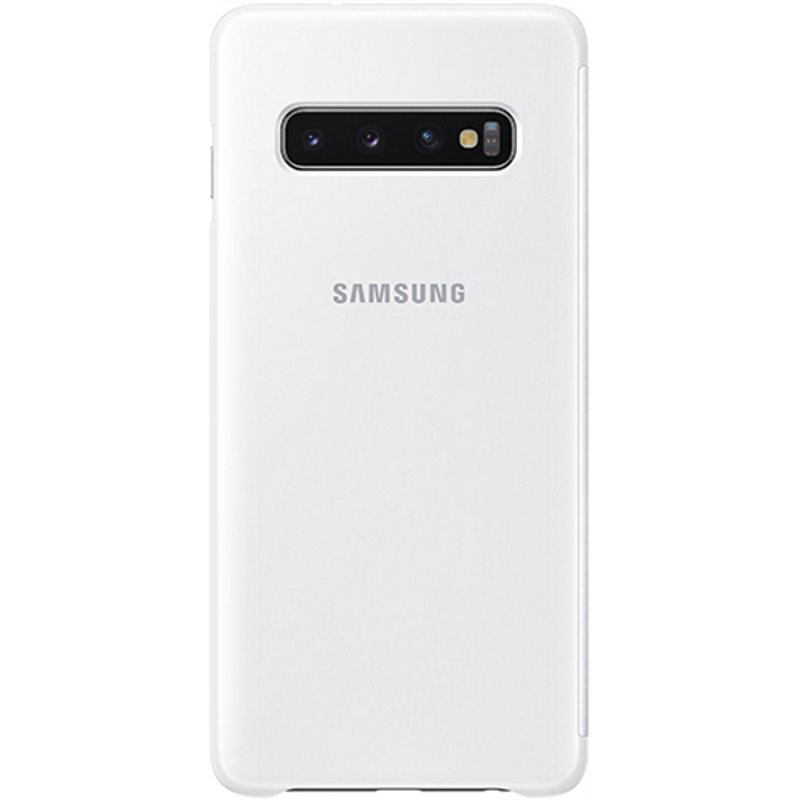 Чехол Samsung Clear View Cover для Galaxy S10 белый купить,NaN