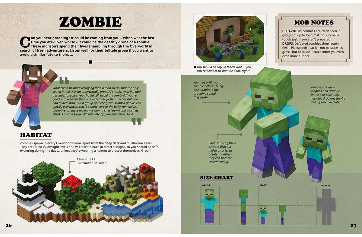 Книга MINECRAFT MOBSPOTTER’S ENCYCLOPEDIA купить,NaN