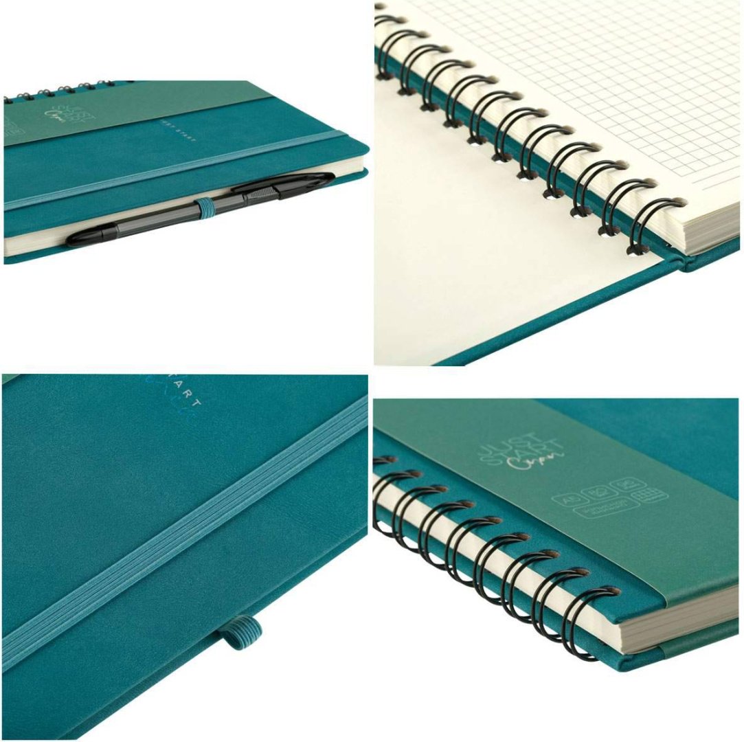 Записная книжка Greenwich Line Just start. Cyan, A5, 96 л, бирюзовый купить,0