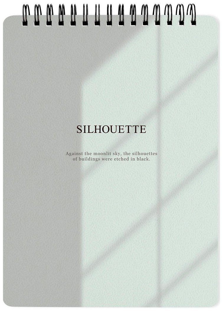 Блокнот Be Smart Shadow, A5, 80 л, серый