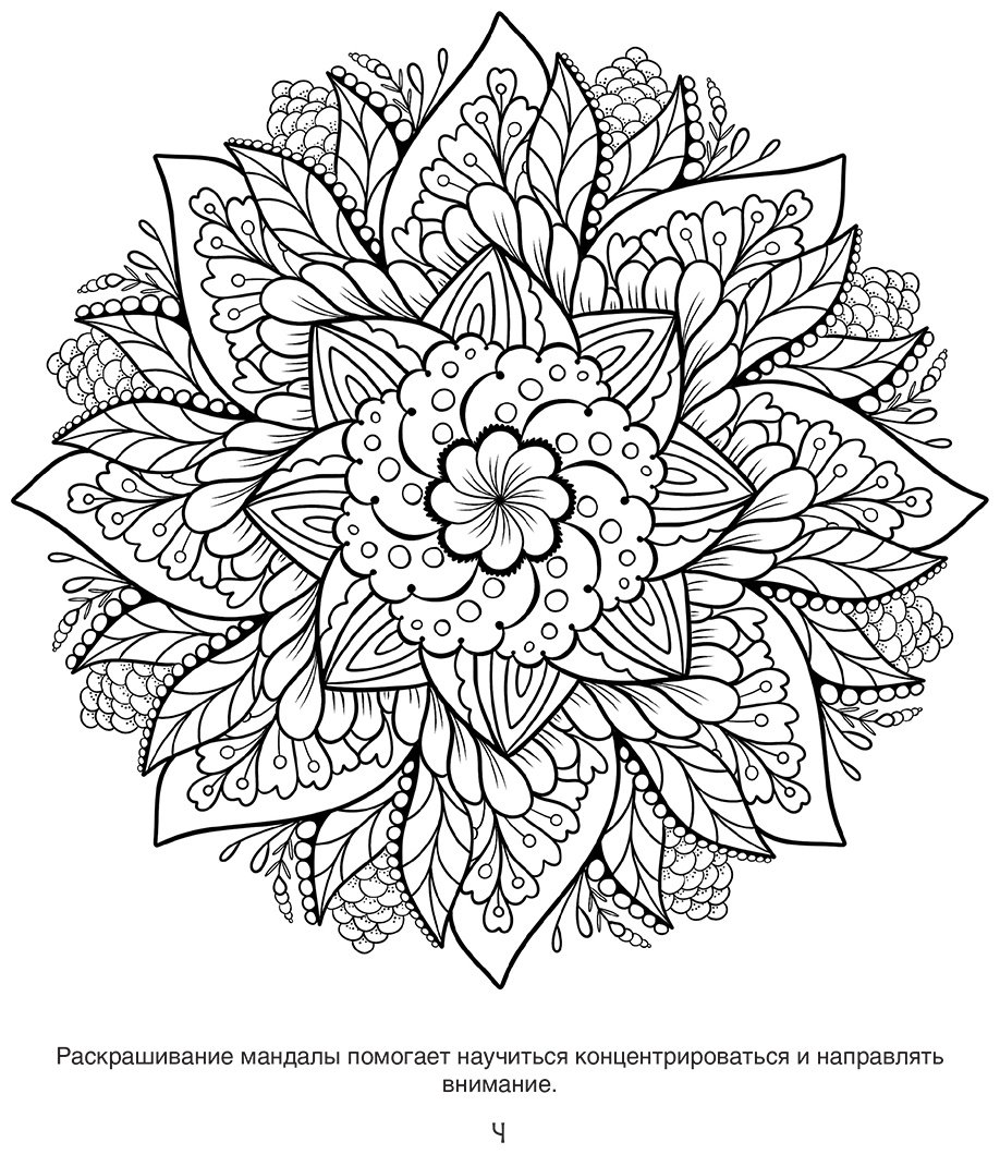 Раскраска АСТ Цветочные мандалы купить,NaN