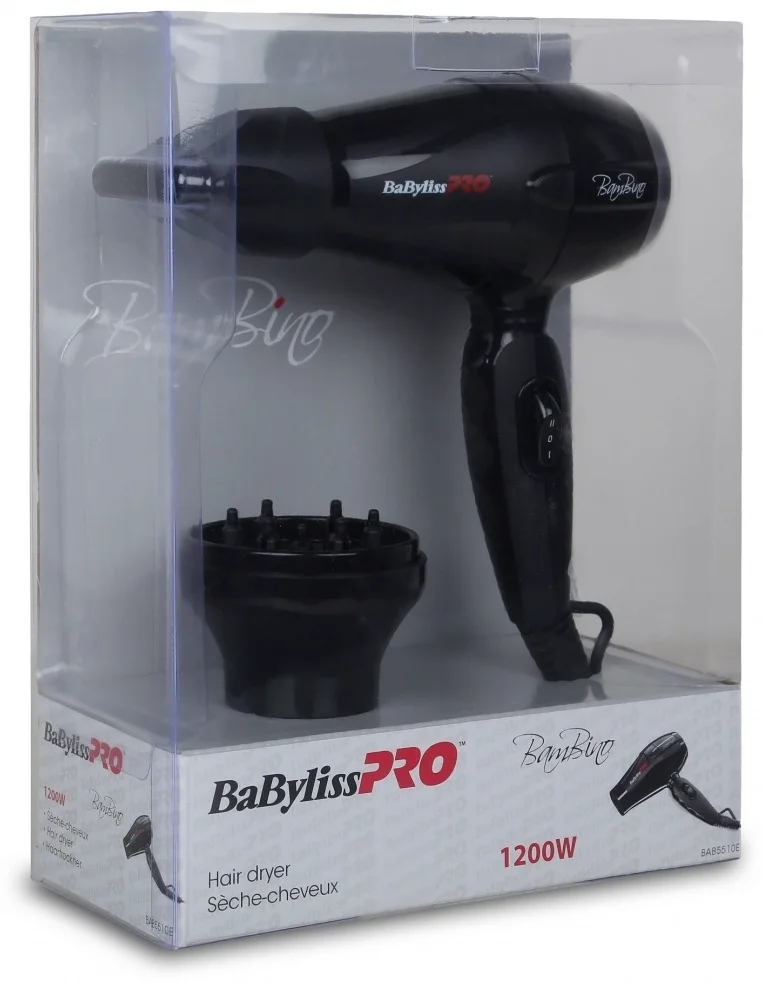 Фен BaByliss BamBino BAB5510E черный - ForteMarket Фен BaByliss BamBino BAB5510E черный купить,0