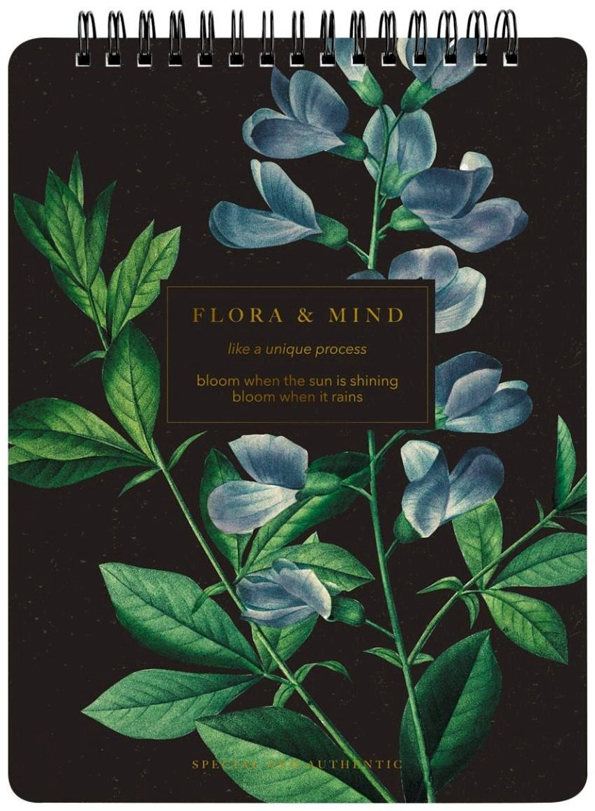 Блокнот Be Smart Flora, A5, 80 л, клетка купить,NaN