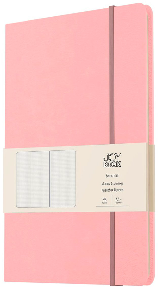 Блокнот Listoff Joy Book.&nbsp;Персиковый пух, A4, 96 л, розовый купить,NaN