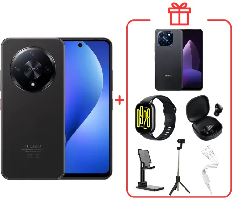 Смартфон Meizu MBLU 22 Pro 4/128GB черный + подарок купить,NaN
