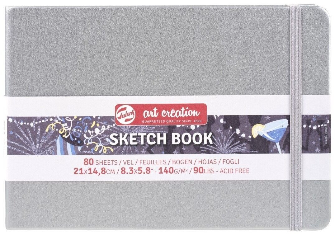Блокнот Art Creation Talens 9314045M сияющий серебряный. купить,NaN