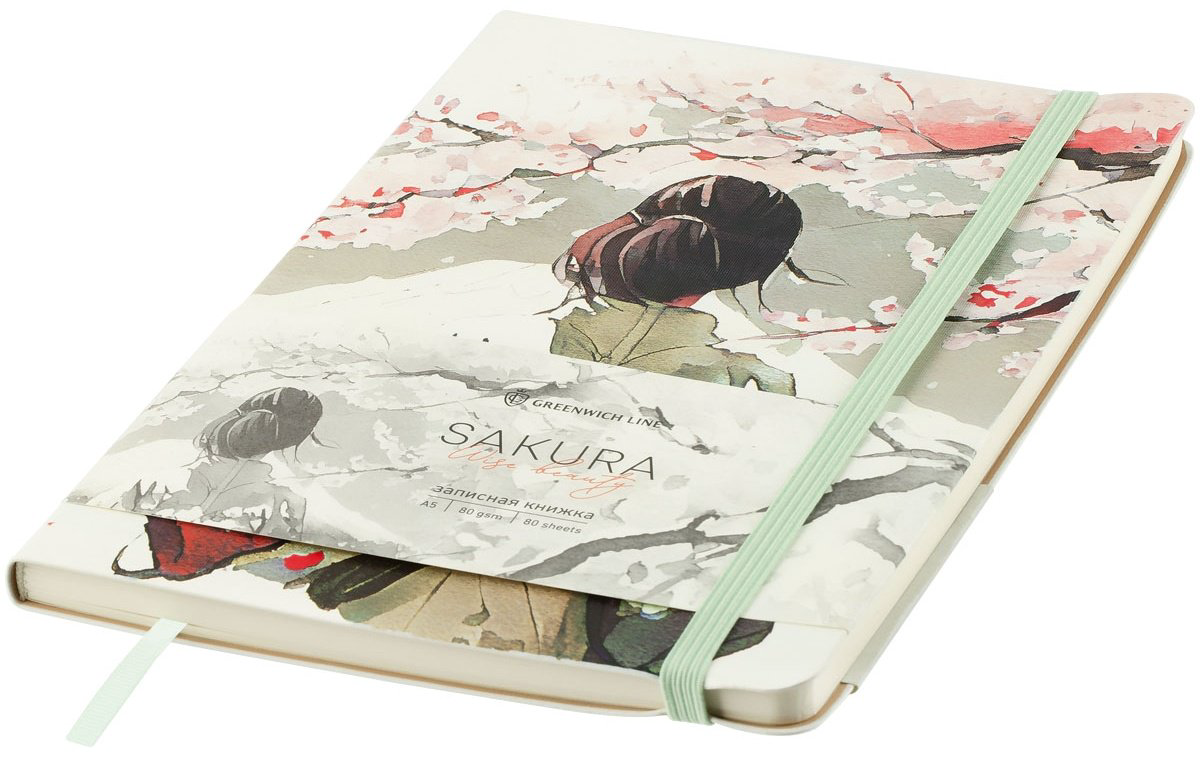 Записная книжка Greenwich Line Sakura.&nbsp;Wise beauty, A5, 80 л, мультиколор купить,NaN
