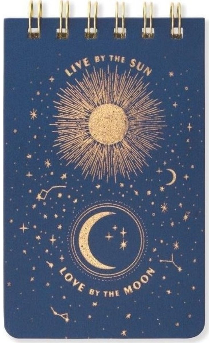 Блокнот Designworks Ink Live By The Sun, A6, 80 л, синий