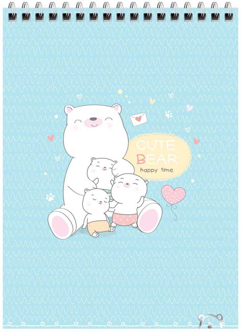 Блокнот MESHU Sweet bear, A5, 60 листов, мультиколор купить,NaN