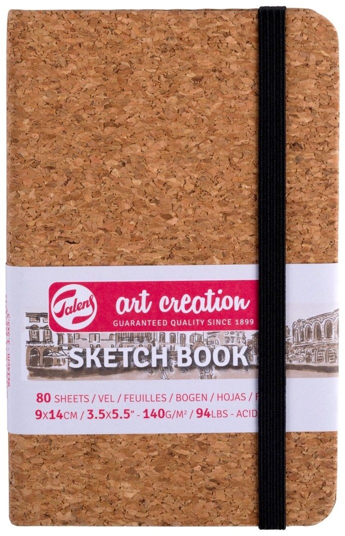 Блокнот Art Creation Пробка, A6, 80 листов, коричневый