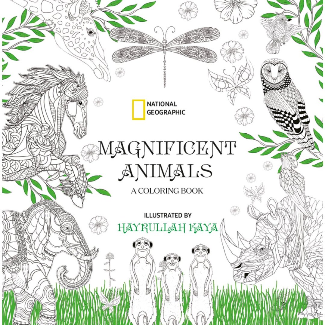 Раскраска Magnificent animals. A coloring book. Боямақ