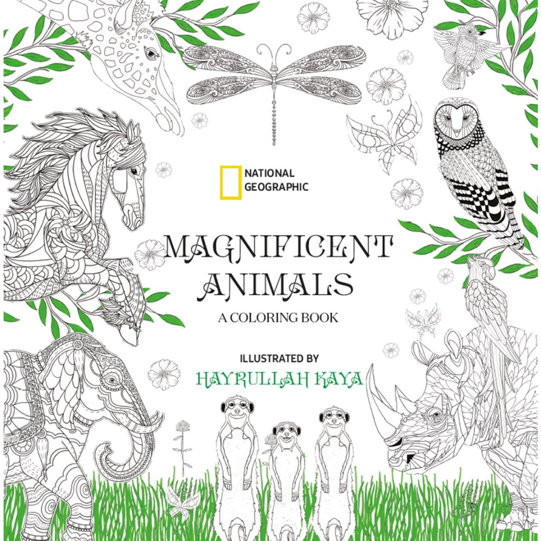 Раскраска Magnificent animals. A coloring book. Боямақ