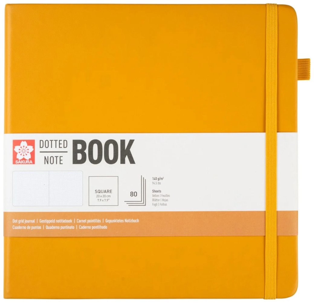 Блокнот Sakura японская керрия, A5, 80 л, желтый
