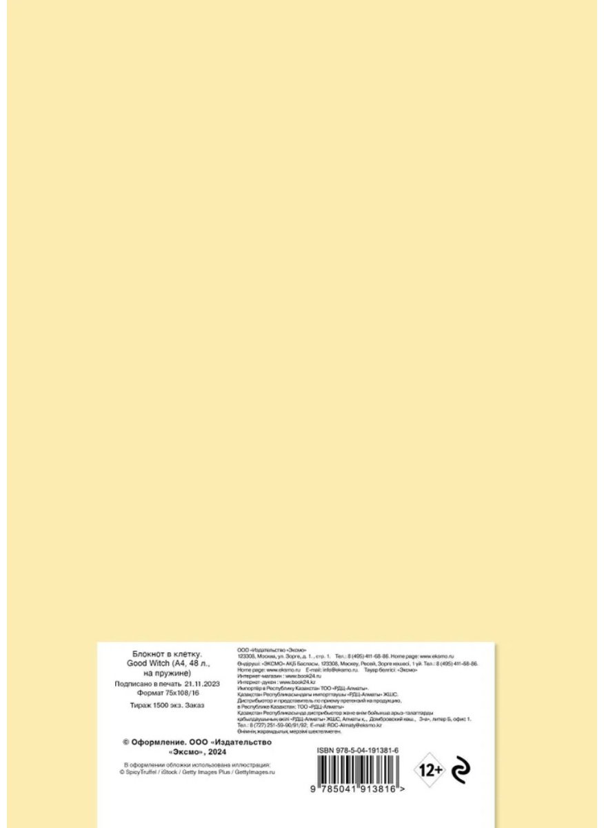 Блокнот Эксмо Good Witch, A4, 48 л, мультиколор