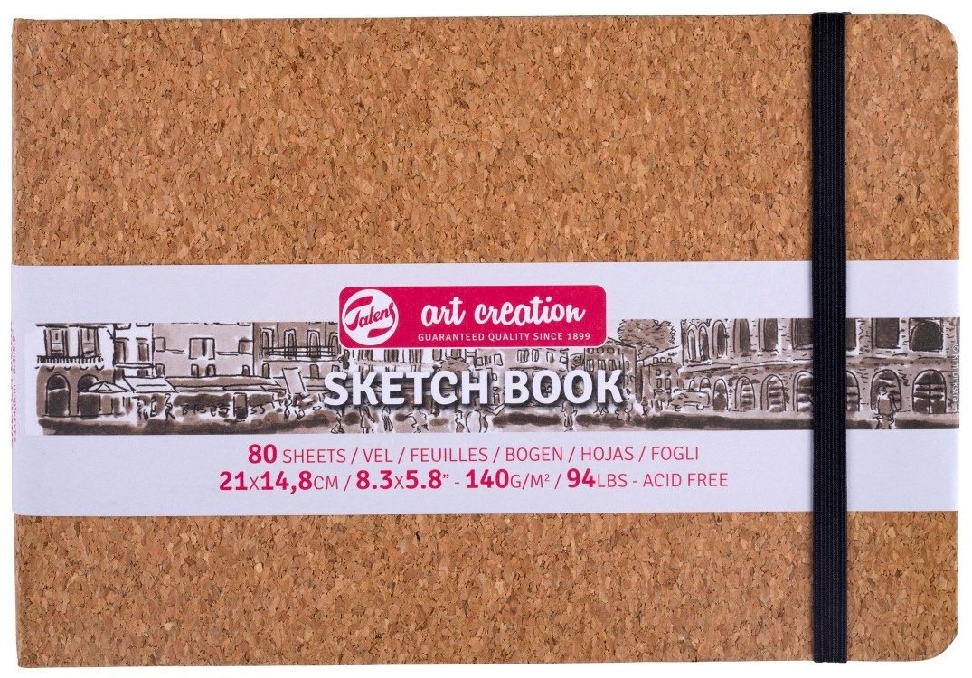 Блокнот Art Creation Пробка, A5, 80 листов, коричневый