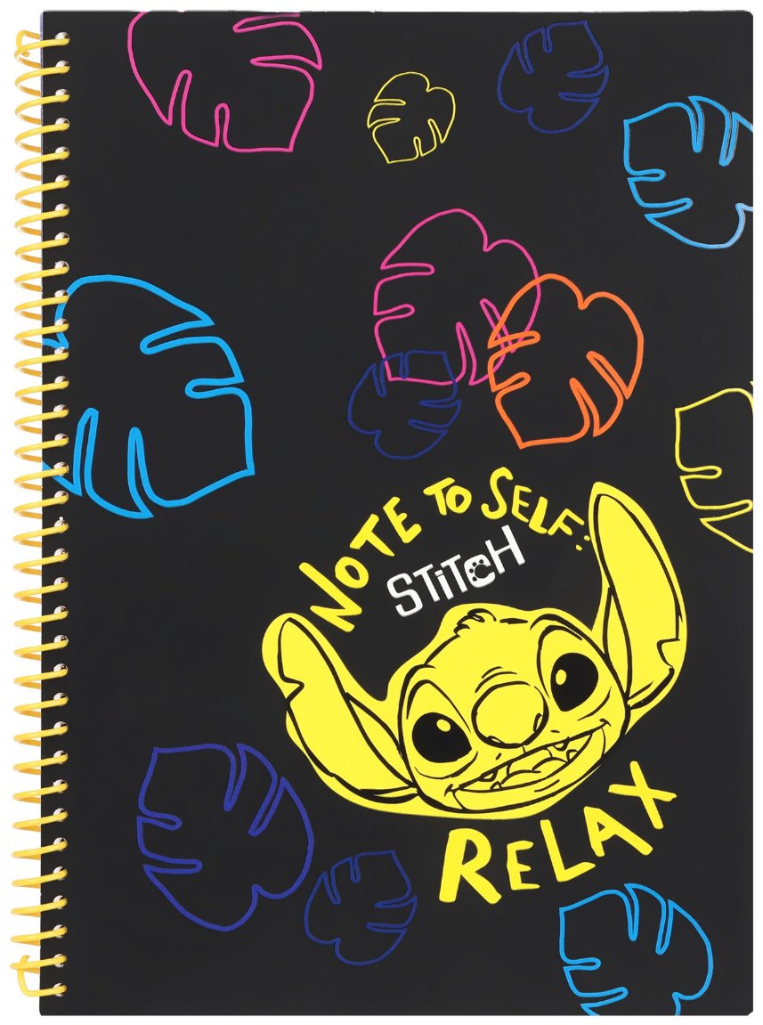 Блокнот CoolPack Stitch, A4, 100 л, черный