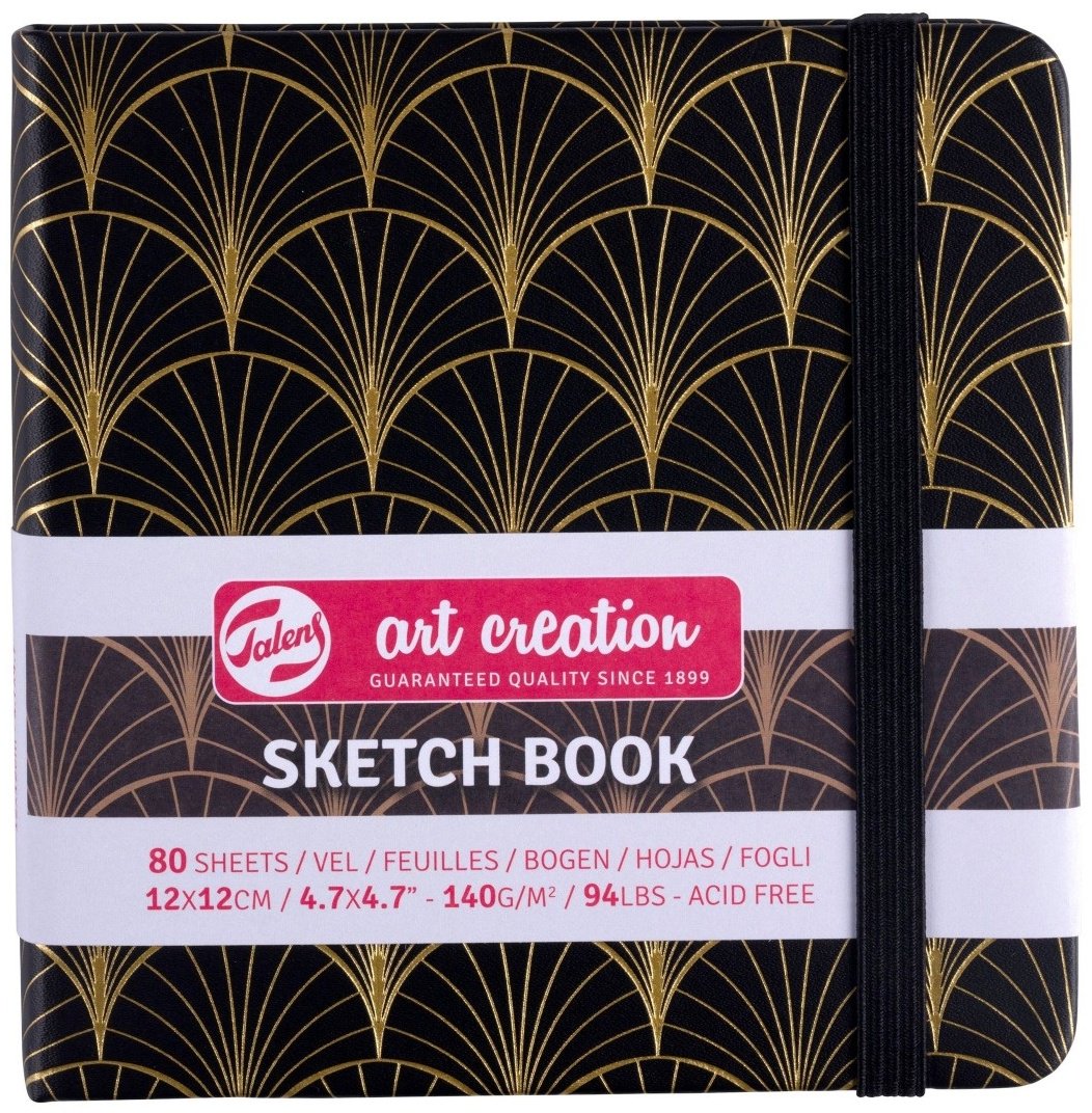 Блокнот Art Creation Art Deco, B6, 80 листов, черный