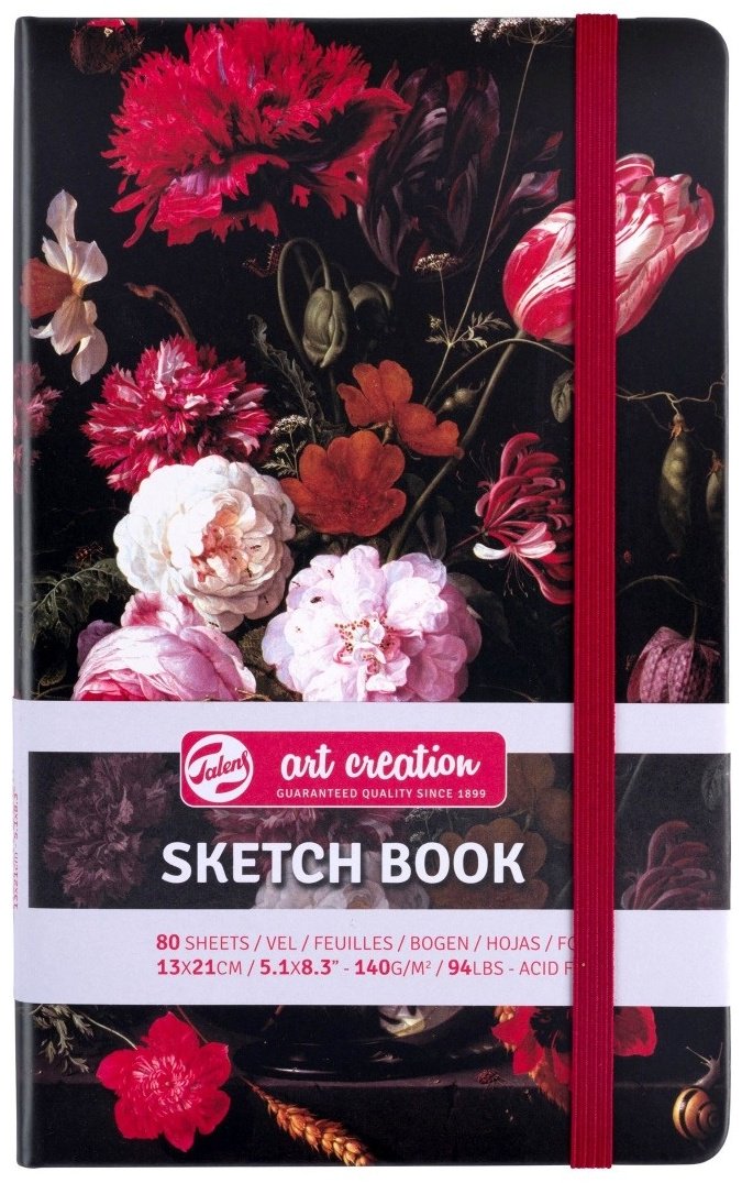 Блокнот Art Creation Still Life with Flowers in a Glass Vase, A5, 80 листов, мультиколор