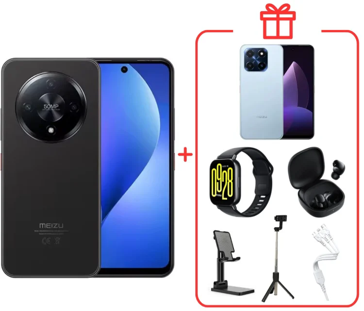 Смартфон Meizu MBLU 22 Pro 4/128GB черный + подарок купить,NaN