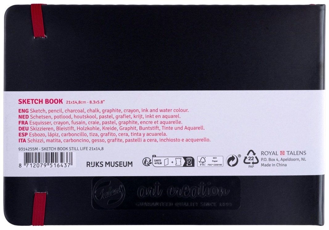 Блокнот Art Creation Still Life with Flowers in a Glass Vase, A5, 80 листов, мультиколор