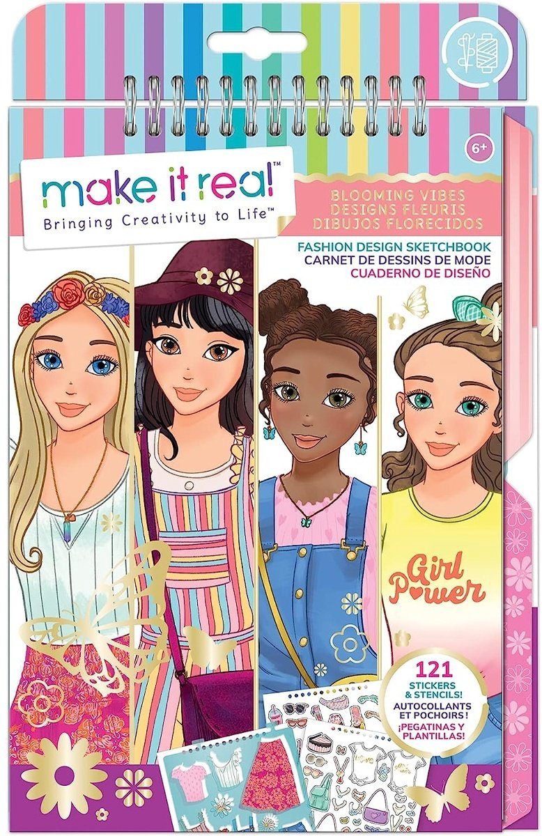 Скетчбук Make It Real Одежда, A5, 21 л, без линовки купить,NaN