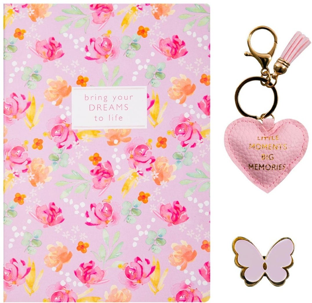 Блокнот JOHNSHEN Цветы, A5, 64 л, линейка