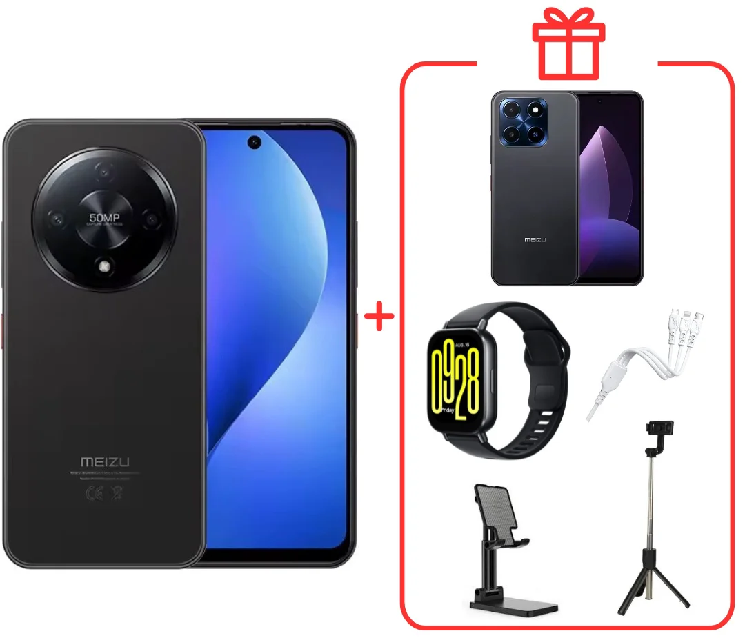 Смартфон Meizu MBLU 22 Pro 4/128GB черный + подарок купить,NaN