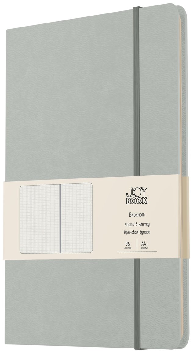 Блокнот Listoff Joy Book. Сахарный лед, A4, 96 л, серый