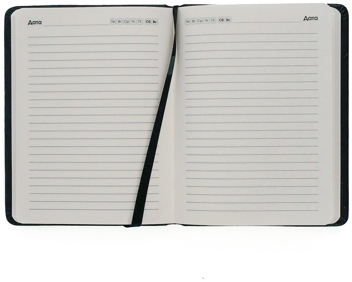 Ежедневник Listoff Joy Book. Черный агат, A6, 136 л, черный купить,0