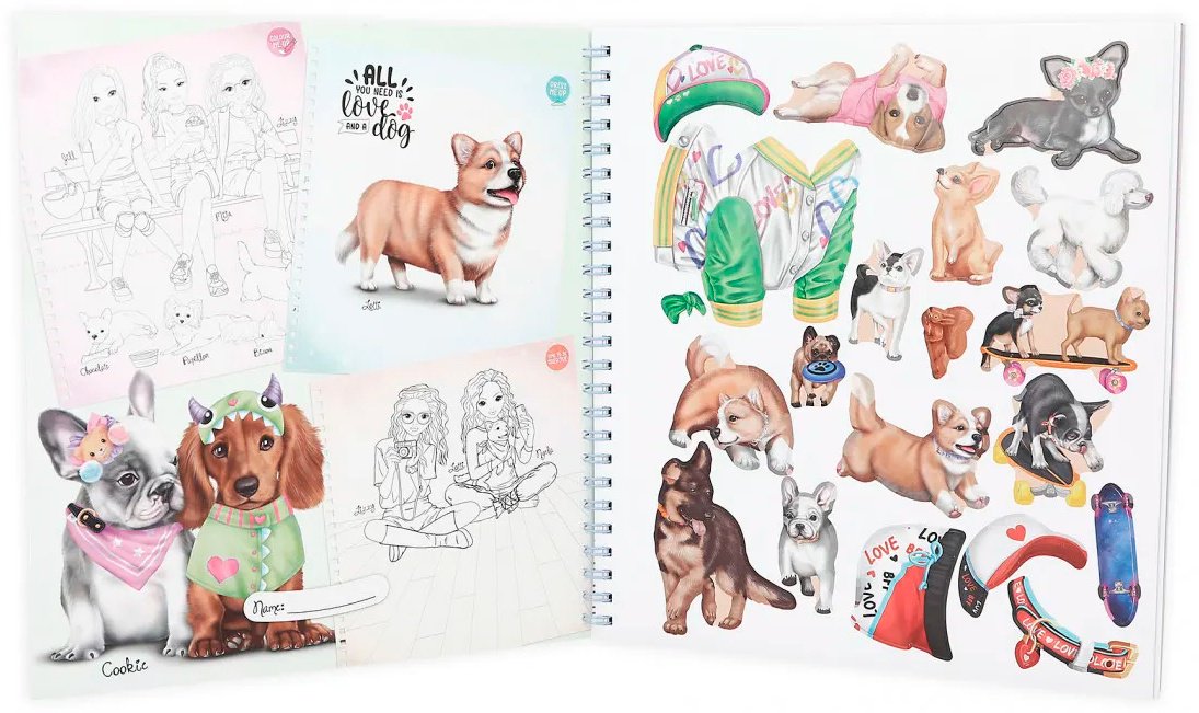 Раскраска Depesche Doggy TOPModel - ForteMarket Раскраска Depesche Doggy TOPModel купить,0