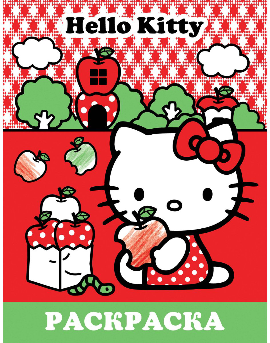 Раскраска Hello Kitty. Раскраска купить,NaN