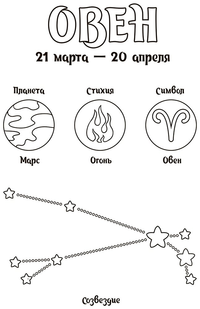 Раскраска Малыш Знаки зодиака в стиле аниме купить,0