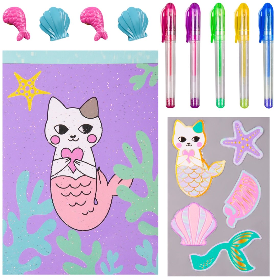 Блокнот JOHNSHEN Коты, A6, 90 л, мультиколор