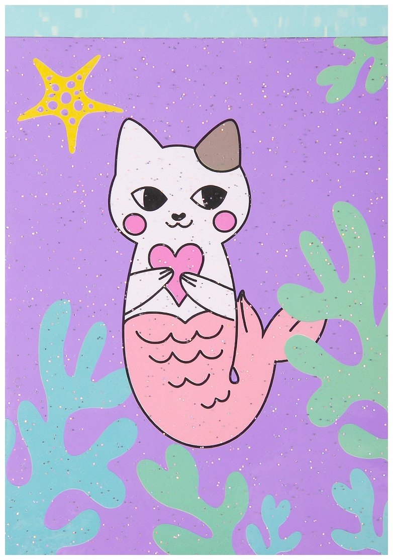 Блокнот JOHNSHEN Коты, A6, 90 л, мультиколор