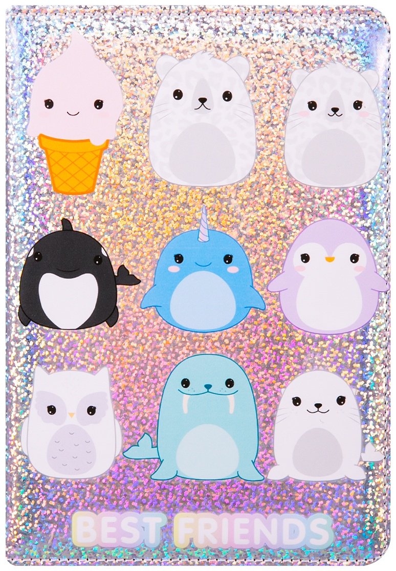 Блокнот JOHNSHEN Best frieds, A5, 80 л, мультиколор