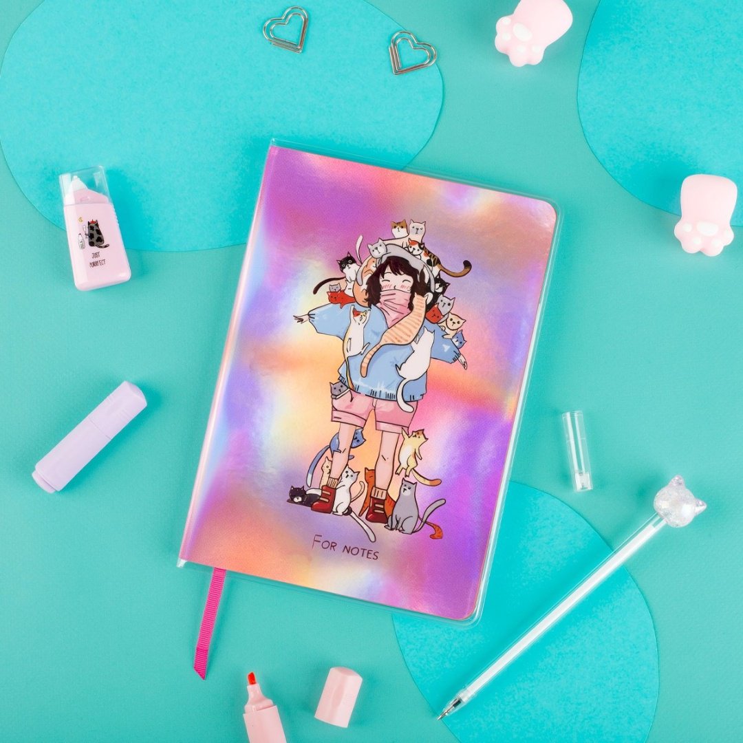 Записная книжка MESHU My cats, A5, 80 л, линейка купить,0