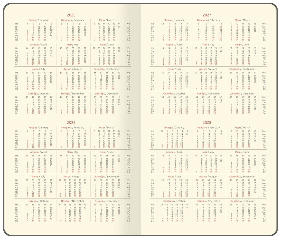 Еженедельник Greenwich Line Floret.&nbsp;Ruby, A6, 64 л, красный купить,NaN