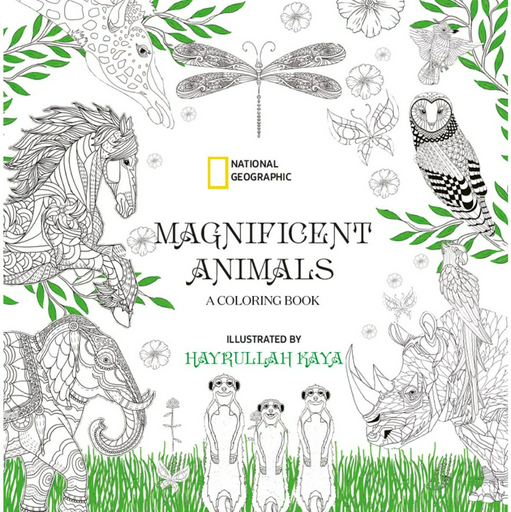 Раскраска Magnificent animals. A coloring book. Боямақ