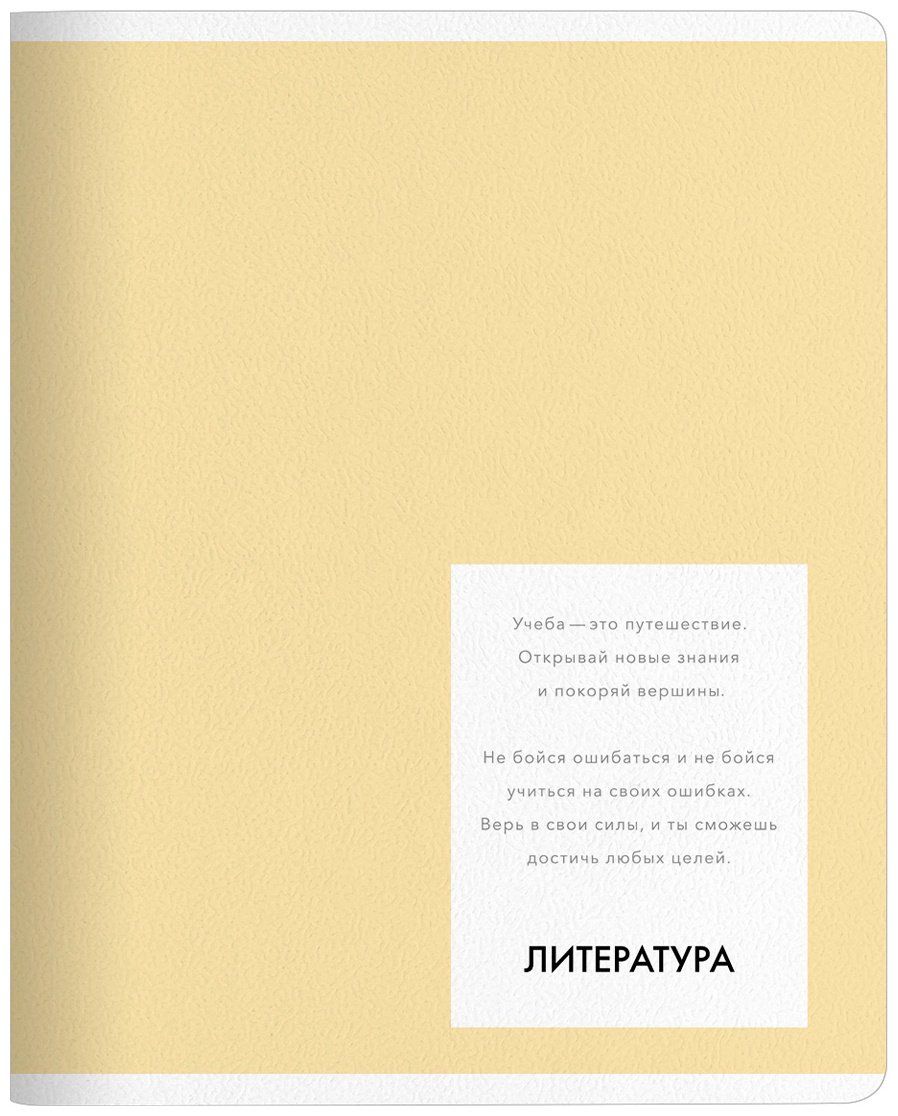 Предметная тетрадь Be Smart "Color", литература, 48 л, А5, линейка, мягкая обложка, 1 шт