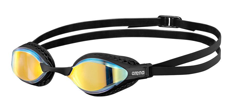 Очки для плавания Arena Air-speed mirror 003151 200 черно-желтые купить,NaN