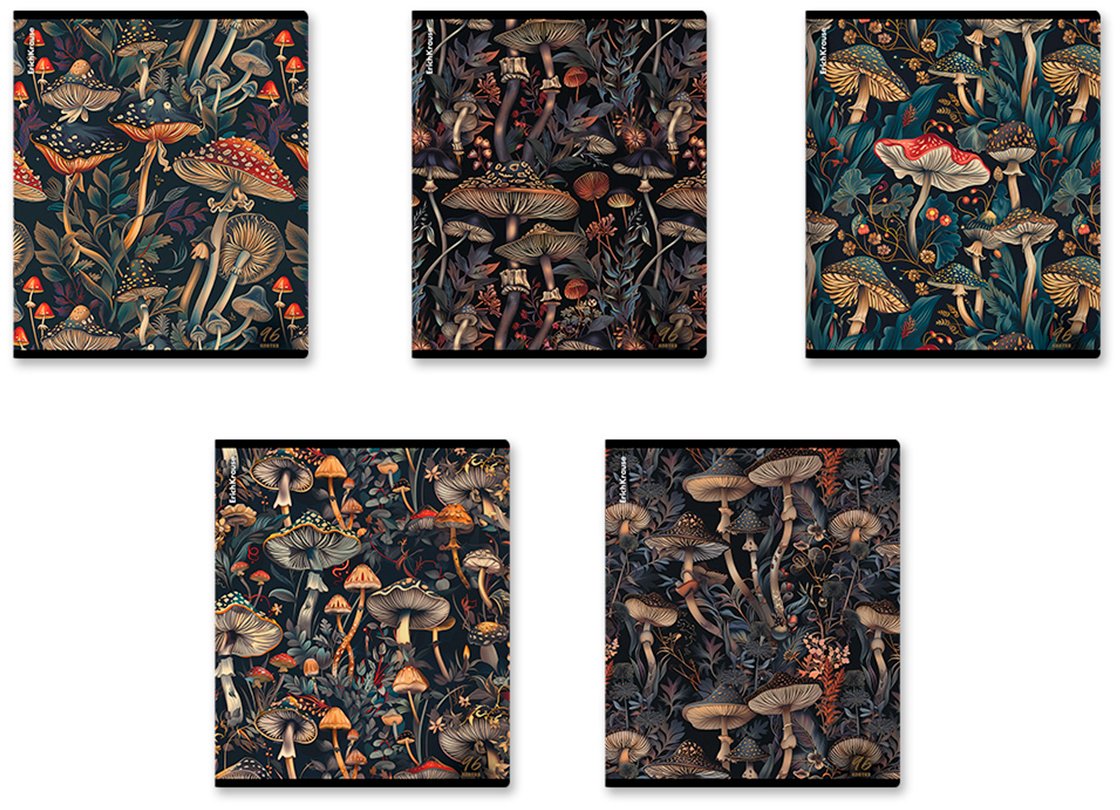 Школьная тетрадь Erich Krause Darkwood, 96 л, А5, клетка, мягкая обложка, 1 шт