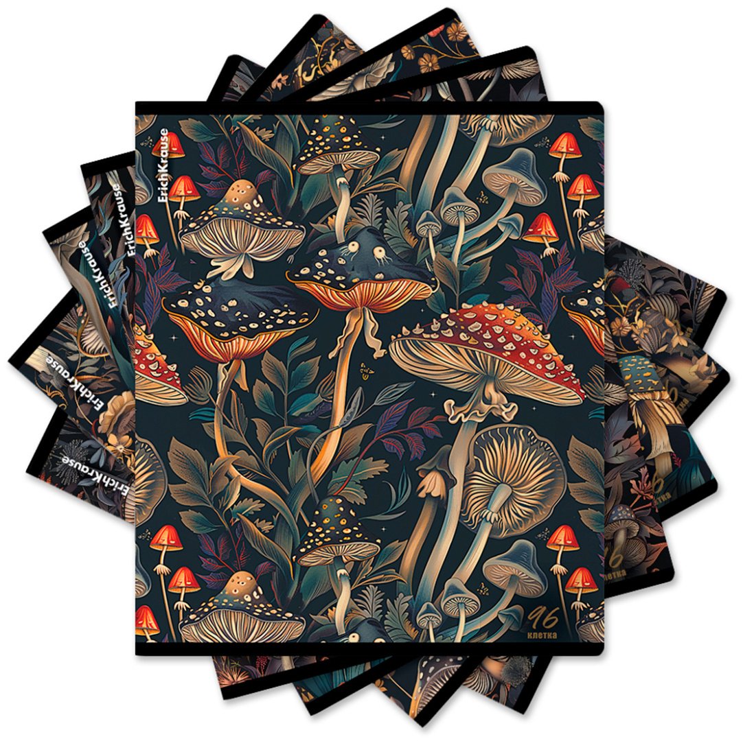 Школьная тетрадь Erich Krause Darkwood, 96 л, А5, клетка, мягкая обложка, 1 шт