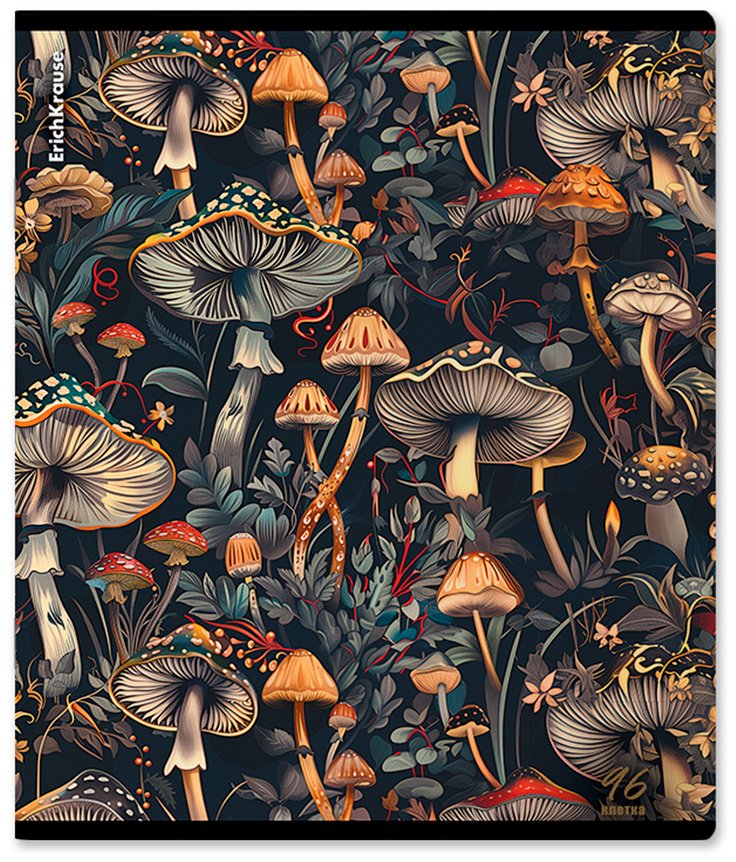 Школьная тетрадь Erich Krause Darkwood, 96 л, А5, клетка, мягкая обложка, 1 шт