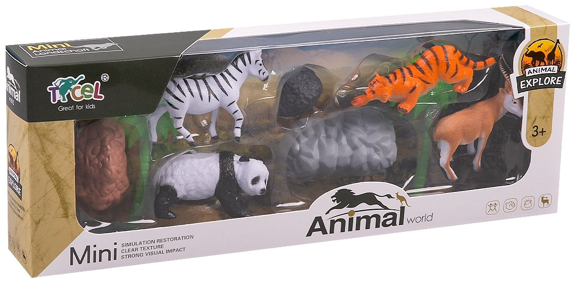 Фигурка RW Nature Expolre: Animal. Мир диких животных 6.5 см 4 шт купить,NaN