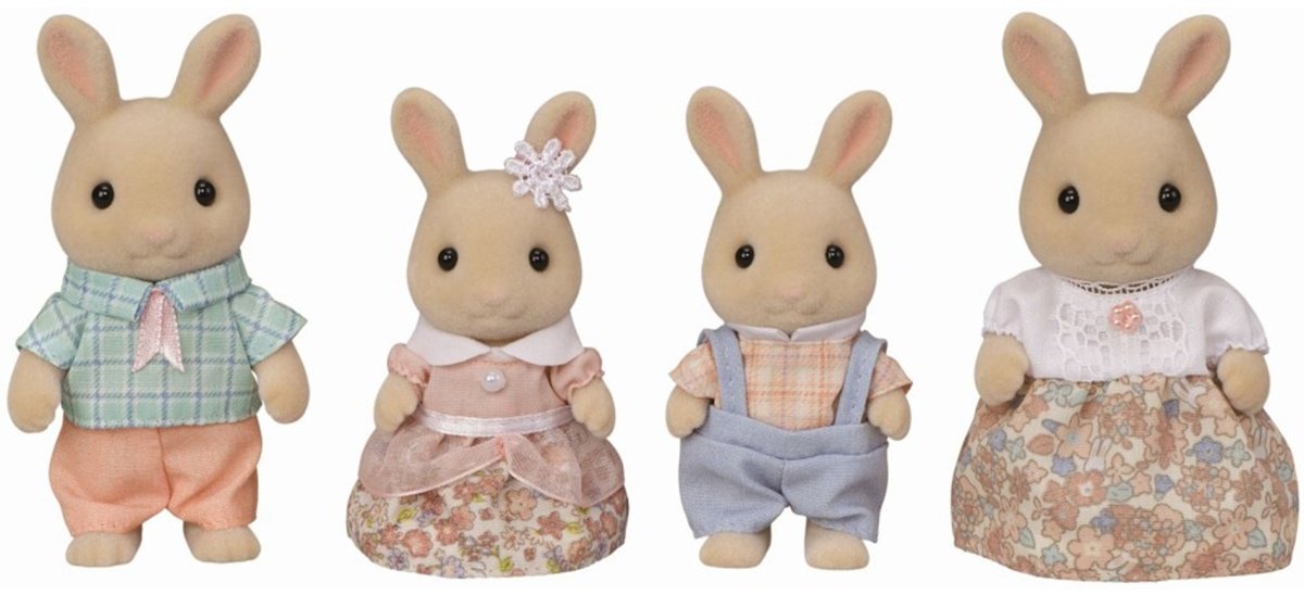 Фигурка Sylvanian Families Семья Молочных кроликов 7 см 4 шт купить,NaN